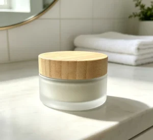 Low MOQ Multi Size Bamboo Top Frosted Refill Jars 5g 10g 20g 60g Private Label Empty Pots for Overseas Beauty Brands