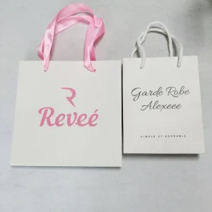 Low MOQ Reusable Eco Friendly Kraft Paperboard Shopping Craft Custom Logo Printed Gift Packaging Bags