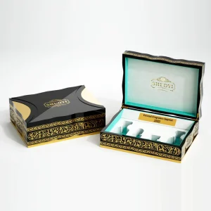 Luxury Arabic Perfume Packaging Glossy Lacquer on Premium Wooden Bamboo Boxes Made in China