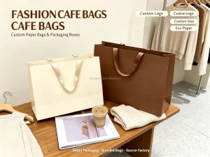 Luxury Black Kraft Paper Bag Art Paper with Offset Printing for Shopping Gifts Exhibitions or Use in Supermarkets