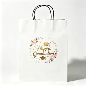 Luxury Black Paper Bags with Logo Custom Style Glossy Shiny Gift Shopping Bags for Clothing Shoes with Professional Design