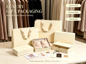 Luxury Coated Cotton Rope Handles Foldable Cardboard Paper Shopping Bag with Offset Printing for Candle Packaging