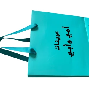 Luxury Coated Paper Shopping Bags with Ribbon Handle and Logo Printing Recycled Materials for Business Use