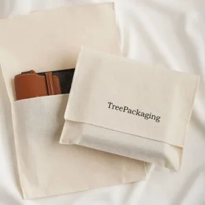 Luxury Cotton Envelope Dust Bag Custom Ribbon New Design Envelope Pouch Envelope Fabric Bag for Packaging