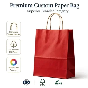 Luxury Custom Bags With Logo Bags Colored Paperboard Bulk Supply for Clothing Accessories