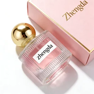 Luxury Custom Crystal Clear Cylindrical Glass 40ml Eco friendly Leak proof Perfume Bottles Refillable Fine