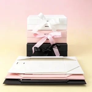 Luxury Custom Logo Gift Box with Magnetic Closure and Coated Paperboard Lining