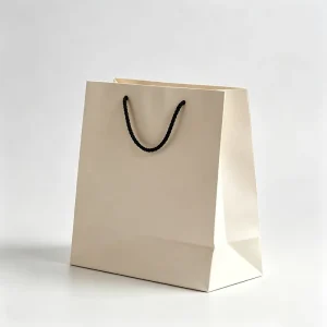 Luxury Custom Logo Paper Shopping Bags with Drawstring Eco-Friendly Laminated Gift Bags for Candle Craft Photo Frame