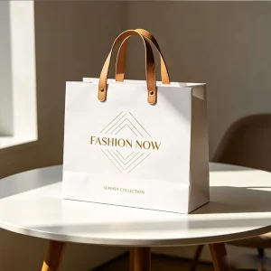 Luxury Custom Printed Cardboard Shopping Paper Bag Thick Paperboard for Boutique Retail Custom Recycled Eco Paper Bag