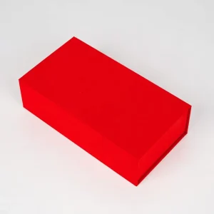 Luxury Custom Red Book Shaped Gift Box Custom Logo Gold for Cosmetics Jewelry Skincare Christmas Holiday Gift Packaging
