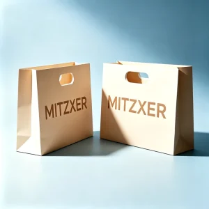 Luxury Die Cut Handle Shopping Bags With Hole Handed Cut Kraft Paper Gift Bag Luxury Paper Shopping Bag