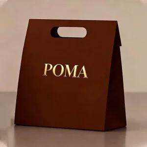 Luxury Die Cut Handles Design Shopping Packaging Custom Gift Make up Beauty Durable Brown Reusable Jewelry Shopping Paper Bags