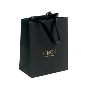 Luxury Eco Friendly Specialty Paper Craft Jewelry Gift Bag Rectangle Custom Logo Twisted Handles Biodegradable Recyclable