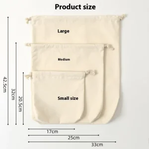 Luxury Eco-friendly Custom Packaging Cotton Bags Recyclable Muslin Pouch Dust Bags for Handbags