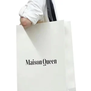 Luxury Euro Tote Paper Gift Bag Customized Kraft Material Logo Cotton Rope Durable Classic Screen Printed Magnetic Closure