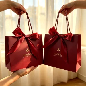 Luxury Garment Packaging Paper Bags Recycled Materials Colorful Printed Clothing Shipping Gift Bags for Wedding