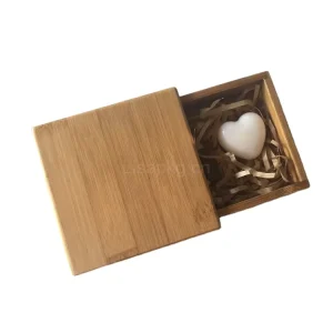Luxury Gift Jewelry Stone Packaging Tea Coffee Drawer Wooden Storage Bamboo Box