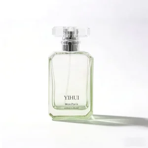 Luxury Glass Perfume Bottle Cosmetic Packaging Custom Empty Clear Frosted Amber Pink Black Gold Design Screw Cap 50ml
