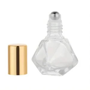 Luxury Glass Perfume Roller Bottle 8ml Mini Portable Glass Roll on Bottle Fragrance Essential Oil Glass Bottle with Roller