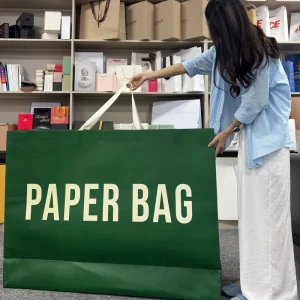 Luxury Large Custom Logo Paper Shopping Bag Big Gift Packaging Paper Bag With Ribbon Handle for Beauty Clothing Store