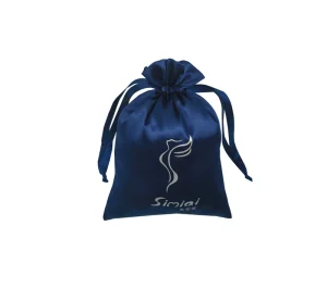 Luxury Printed Custom Logo Custom Color Soft Smooth Satin Drawstring Bag for Jewelry Gift Packaging with Dust Pouch