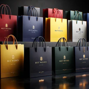 Luxury Retail Shopping Gift Paper Bag Custom Clothing Shopping Bags Packaging