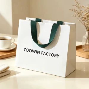 Luxury Small Paper Bag With Custom Logo Shopping Bag With Machines to Make Paper Bag With Ribbon Handle