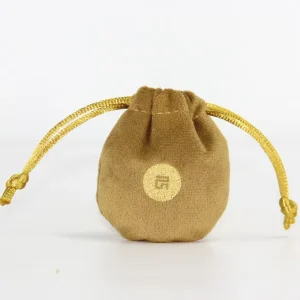 Luxury Soft Velvet Drawstring Dust Pouch Custom Logo Jewelry Storage Bag Portable Necklace Earring Bracelet Packaging Bag