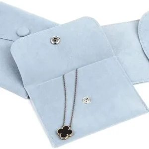 Luxury Velvet Bags Logo Custom Small Earring Dust Gift Pouch Jewelry Velvet Bags Button