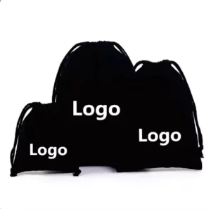 Luxury Watch Dust Bag Custom Logo Drawstring Pouch Soft Cotton Jewelry Packaging Bag