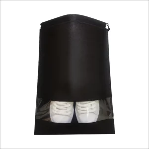 MU Black Shoe Storage Bag Dustproof Shoe Bag Taveling Non woven Clothing Shoe Packaging Bag Dust Prevention
