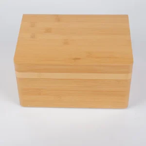 Manufacturer Custom Eco-friendly Luxury Wooden Bamboo Timber Square Stash Boxes Handmade Storage Solution