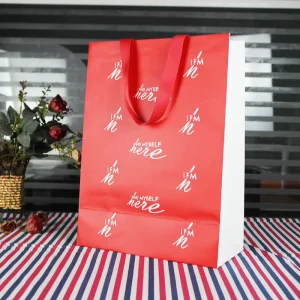Manufacturer Custom Personalized Printed Gold Foil Logo Luxury Gift Bag Shopping Cardboard Paper Bags