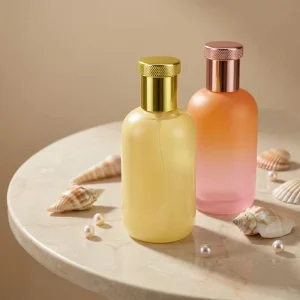 Manufacturer Design Cylinder Elegant High-end Unique Empty Custom Glass Perfume Bottles 100ml