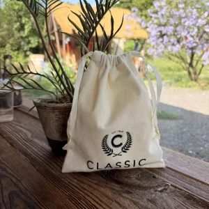 Manufacturer Direct Customized Drawstring Bags Recycle Cotton Canvas Fabric Drawstring Pouch Dust Bag With Logo Printed