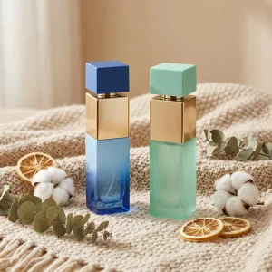 Manufacturer High End Modern Design Empty Custom 30ml 90ml Glass Perfume Bottles Rectangle