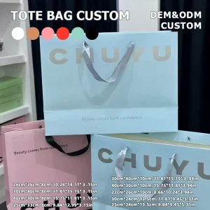 Manufacturer One Stop Custom Logo White Cardstock Complete Paper Bag Kit for Clothing Jewelry Brand Shopping Gift Packaging