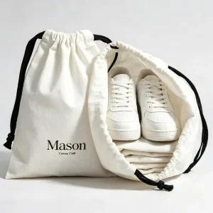 Manufacturers Customizable Size Color Logo Canvas Shoe Bags Environmentally Friendly Packaging Bag Drawstring Shoe Bag