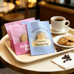 Matte Cookie Bags Heat Seal Bags Frosted Cellophane Treat Packaging Cookie Bags with Seal for Small Bakery Business