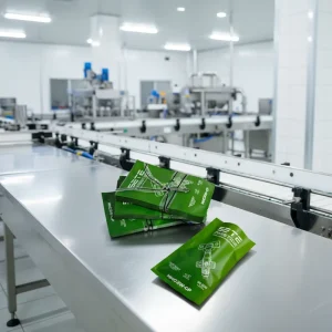 Matte Film Frosted CCP Plastic Sealed Bags Three Side Seal Custom Text Pattern Moisture Proof Packaging Pouches for Household