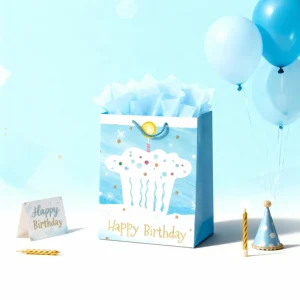 Matte Finish Eco-Friendly Luxury Paper Gift Bags Cotton Rope Handles Custom Printed Recyclable Bags for Birthday Party Promotion