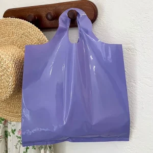 Matte Finish PE Plastic Handle Bags with Punch Hole Handles Clothing Bags Garment Protection Custom Logo