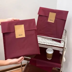 Matte PE Zipper Top T Shirt Bag Waterproof Dustproof Flat Pocket Clothes Inner Packaging Custom Logo Printing 0.14mm 100pcs
