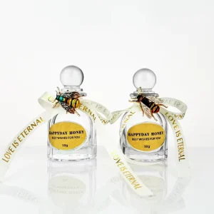 Mini Honey Jars Empty Glass Honey Bottle with Lid