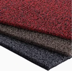 Mixed Color PVC Coil Mat With Nailed Anti slip Backing Cushion Mat 10 12 15mm For Gold Mining Noodles Mat Super Grip Matting