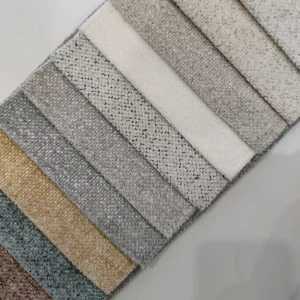 Modern Design Chenille Microfiber Woven Sofa Fabric Solids Pattern 100% Polyester Abrasion Resistant Customized Colors