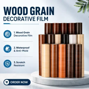 Modern Design Wall Paper Pvc Wall Paper Heat Resistant Furniture Film Explosion Proof Wall Decoration Furniture Film