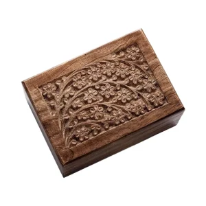 Modern Eco-friendly Fashionable Customizable Carved Wooden Pet Urn Bamboo Casket Box Commemorative Cat Dog Cremation Supplies