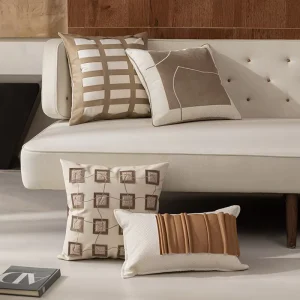 Modern Geometric Cushion Cover Woven Luxury Pillowcase for Home Hotel Sofa Living Room Soft Decorative Cover