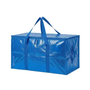 Modern Heavy Duty Plastic Storage Tote Set with Reinforced Handles for Household Clothing and Blanket Space Saving Storage